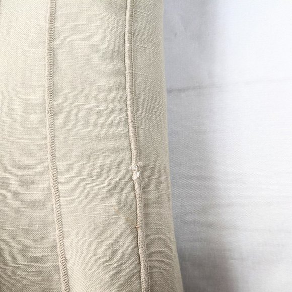 Calvin Klein Women's Tan Linen Blend Lined Dress - Picture 9 of 9